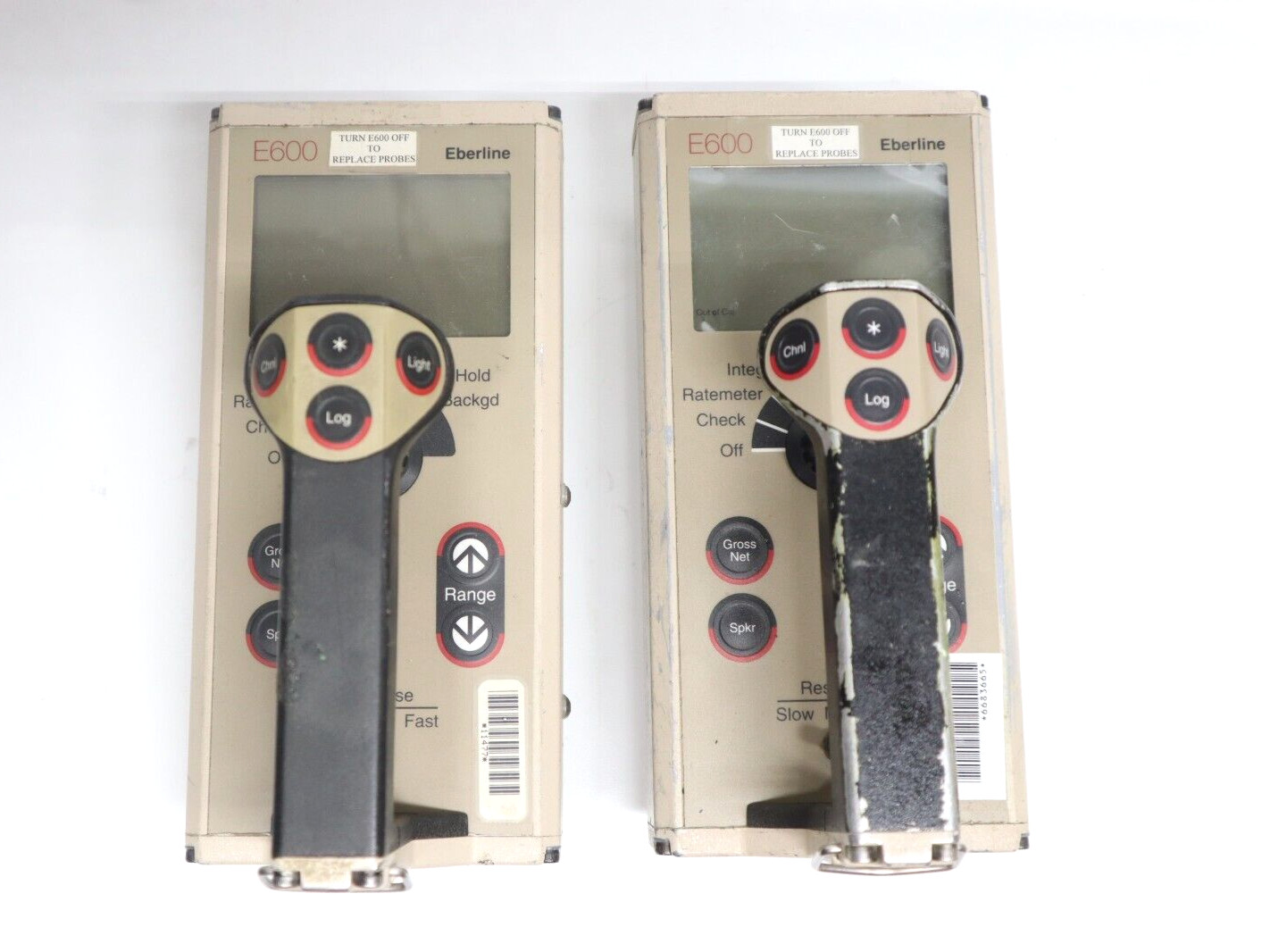 2x Eberline E600 Portal Radiation Monitor Set of 2 - Both Need Calibration.