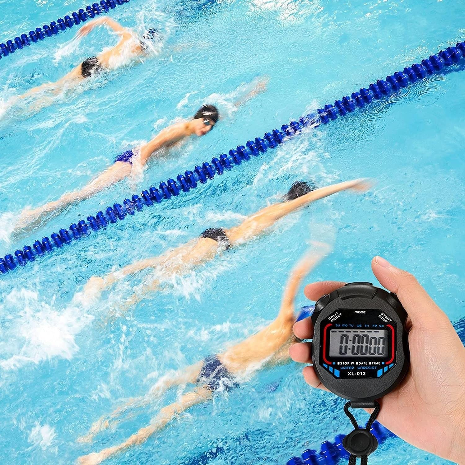 Waterproof Stopwatch Digital Handheld Multi-Function Professional Electronic ...