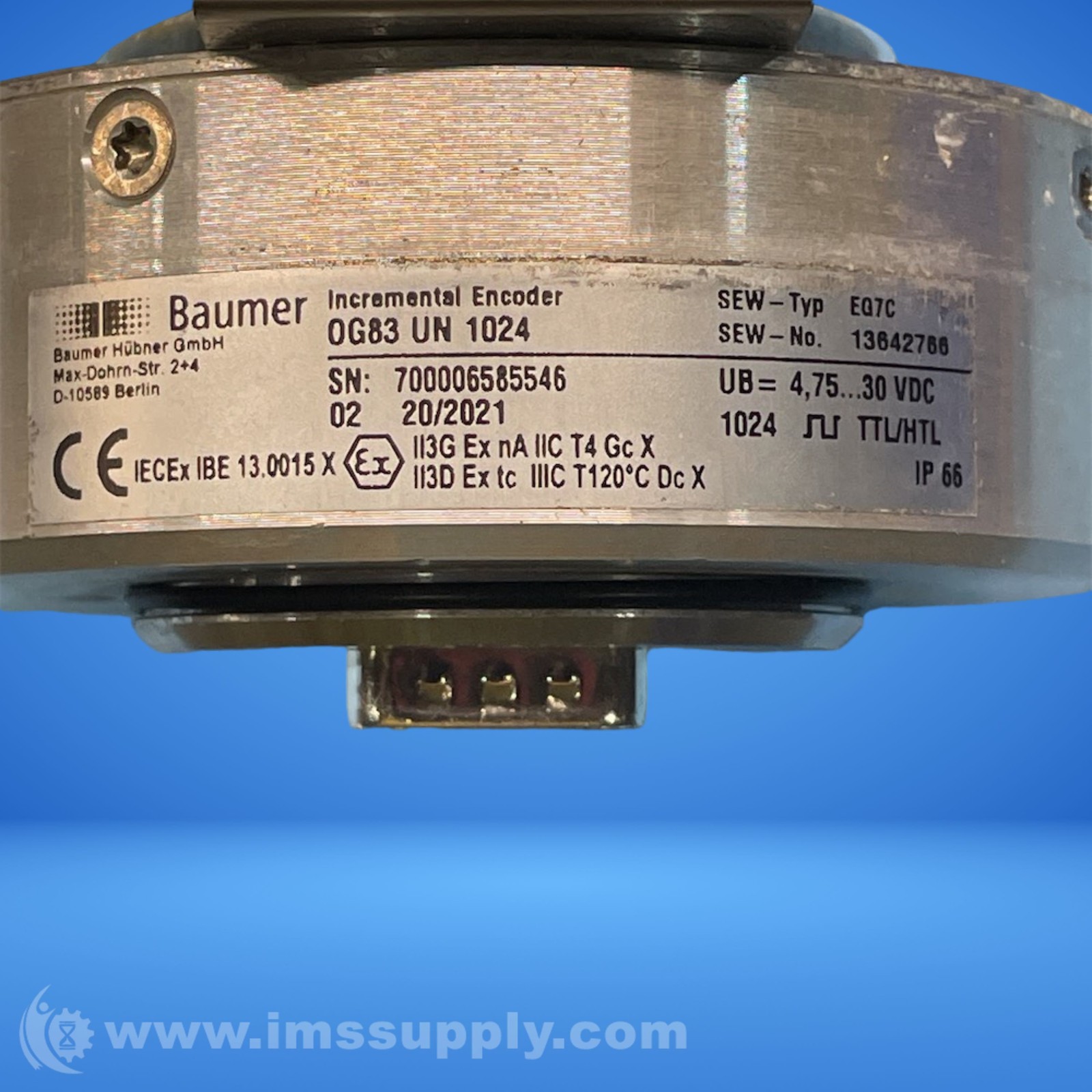 Baumer OG83 N 1024 Incremental Encoder FNFP
