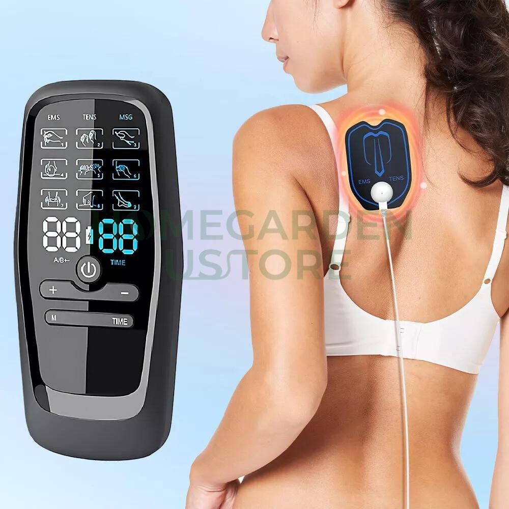 27 Modes Tens Unit Muscle Therapy Pain Relief Stimulator Machine Pulse Massager~