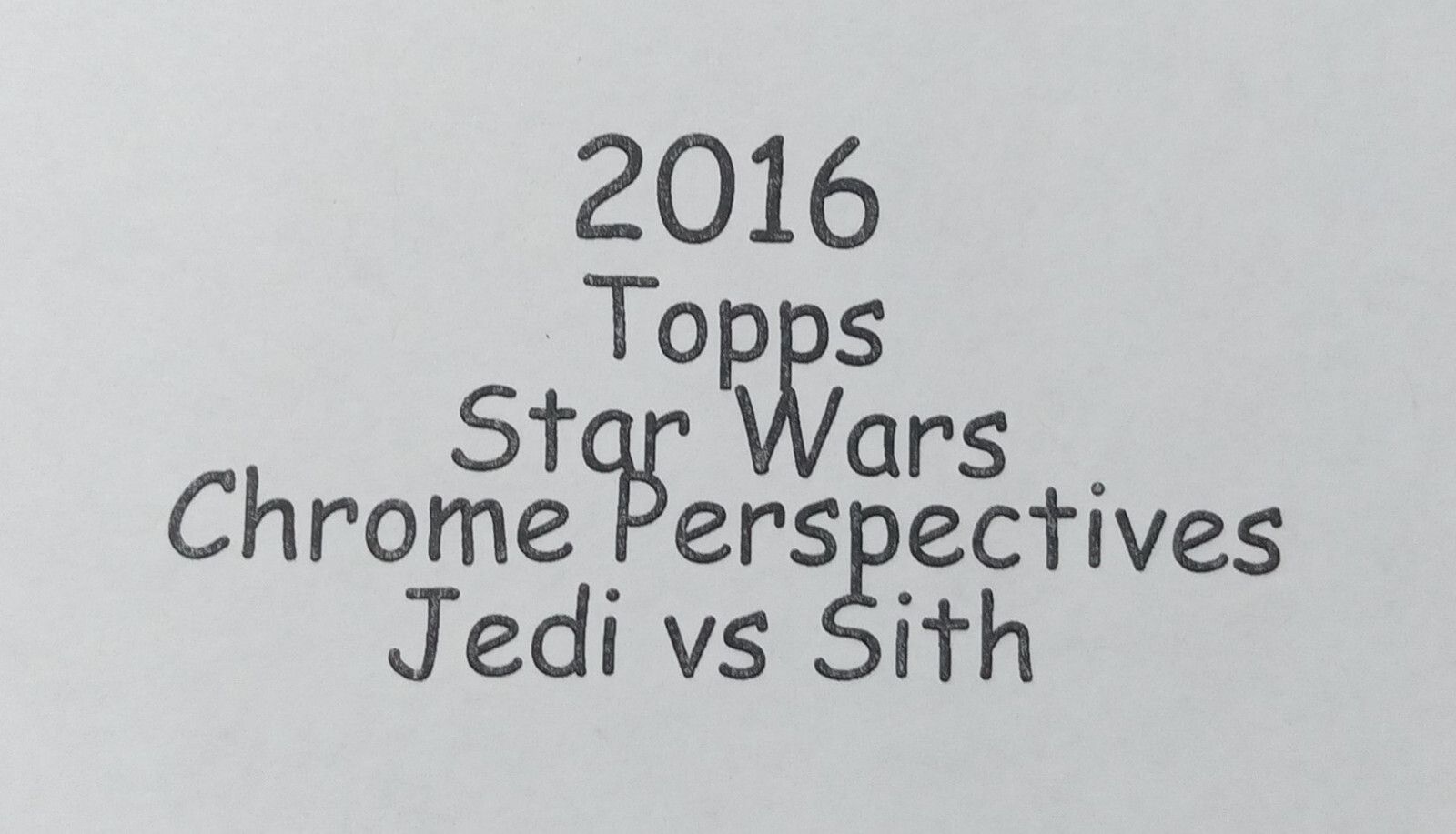 2015 Topps Star Wars Chrome Persp Jedi vs Sith Training 010 Piloting
