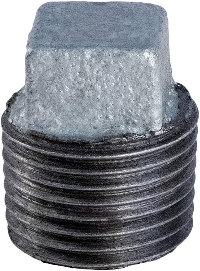 1-1/2" MIP Galvanized Malleable Iron Plug with Square HeadGMPL1120