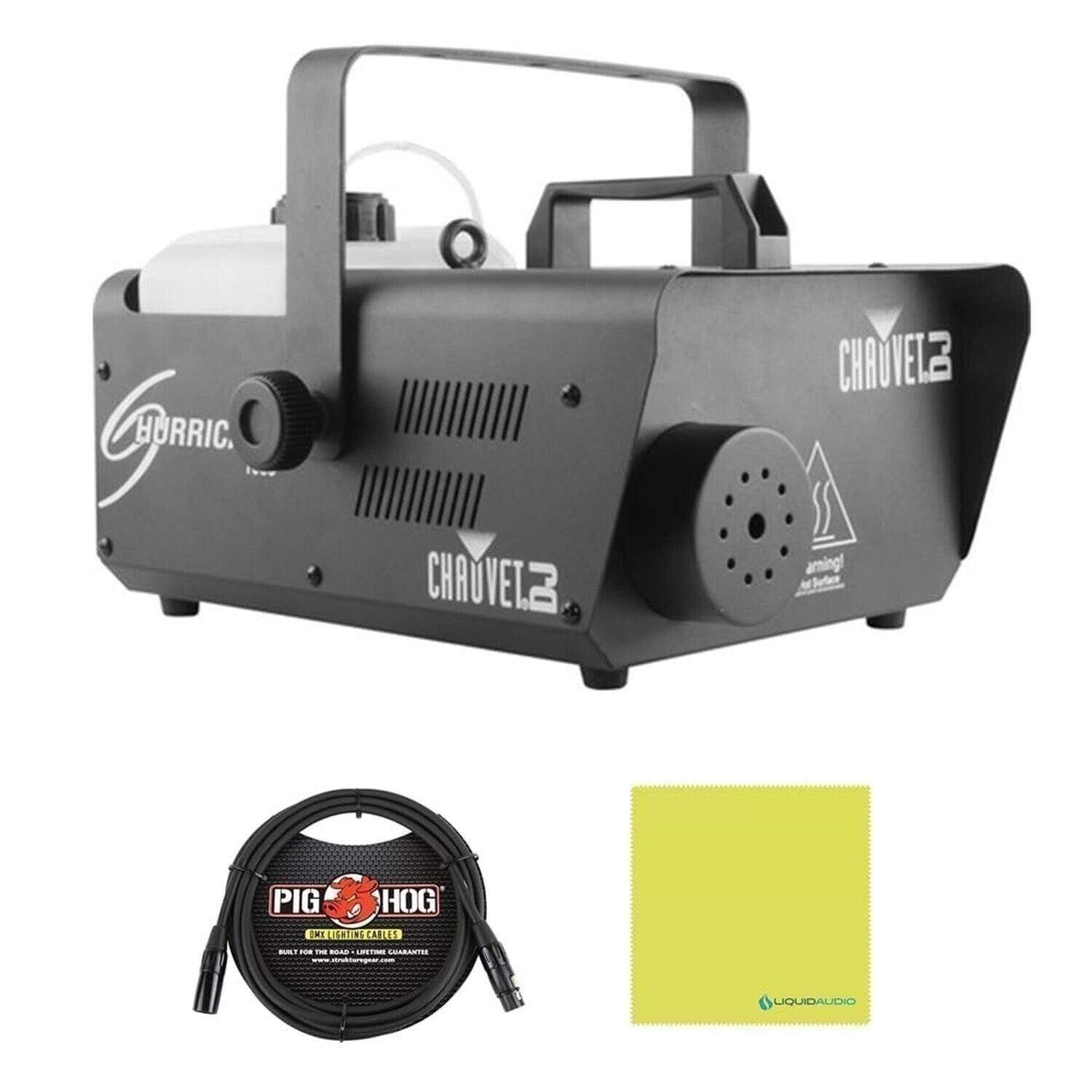 Chauvet H1600 Hurricane 1600 Lightweight High Output Fog Machine Bundle-OPEN BOX