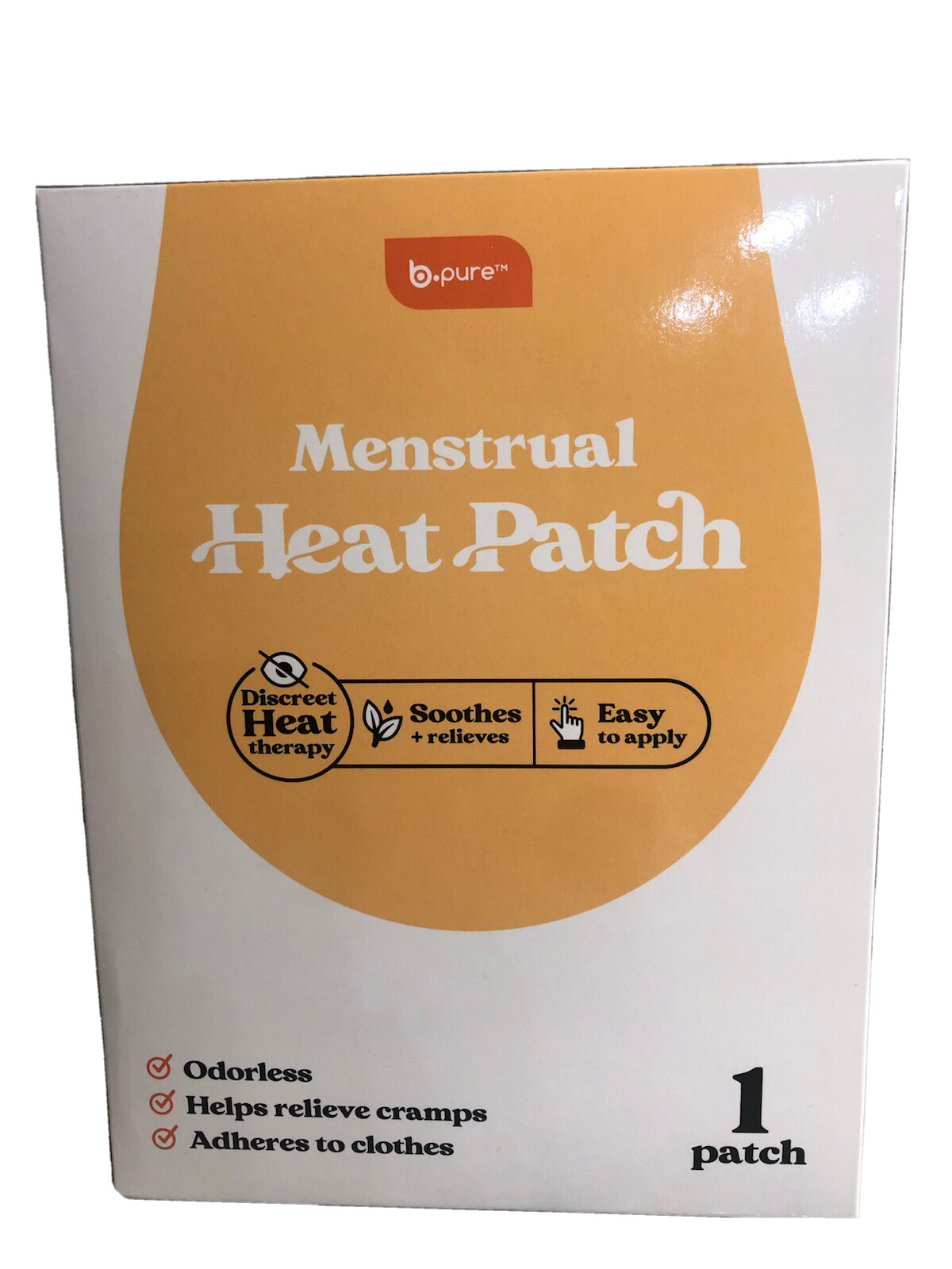b.Pure Menstrual 1 Heat Patch:-Discreet Heat Therapy/Smoothes/Relieves.