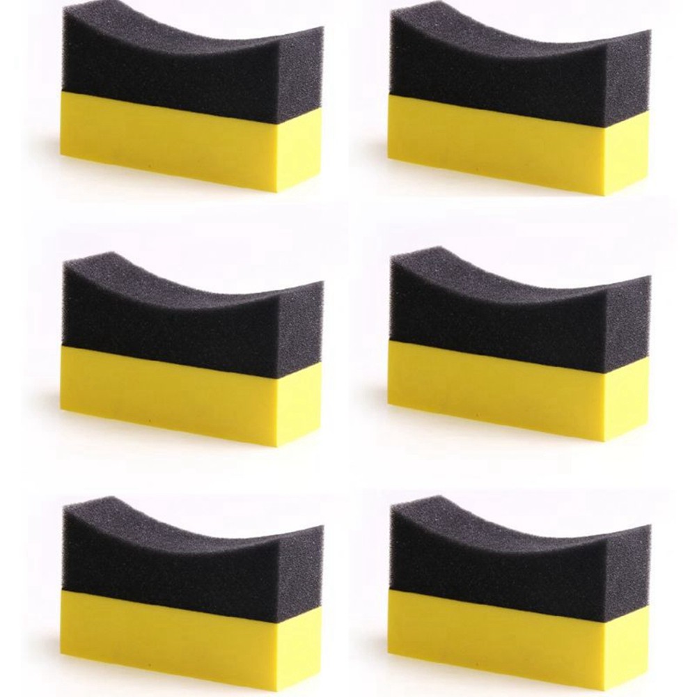 6pcs Hoop Contour Dressing Applicator Pads, Shine, Shine, Color, Polishing4756