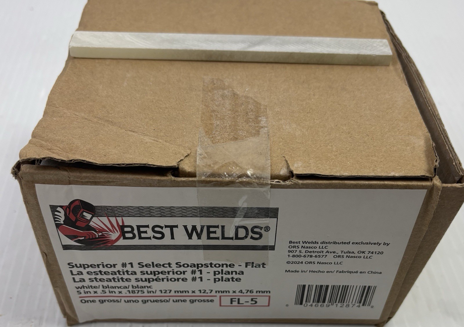 Best Welds Flat 5" Soapstone (Box of 144) - FL-5