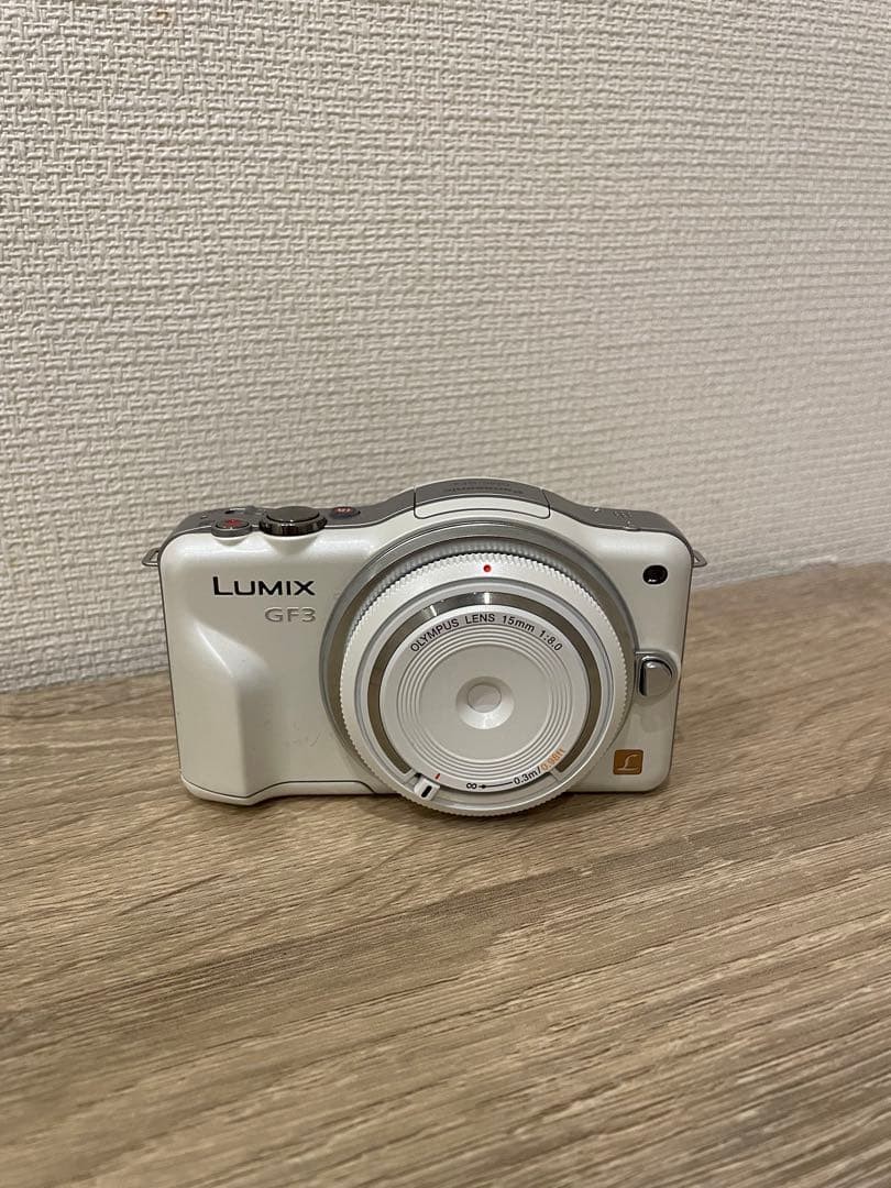 Panasonic LUMIX GF3 Camera White OLYMPUS Lens With