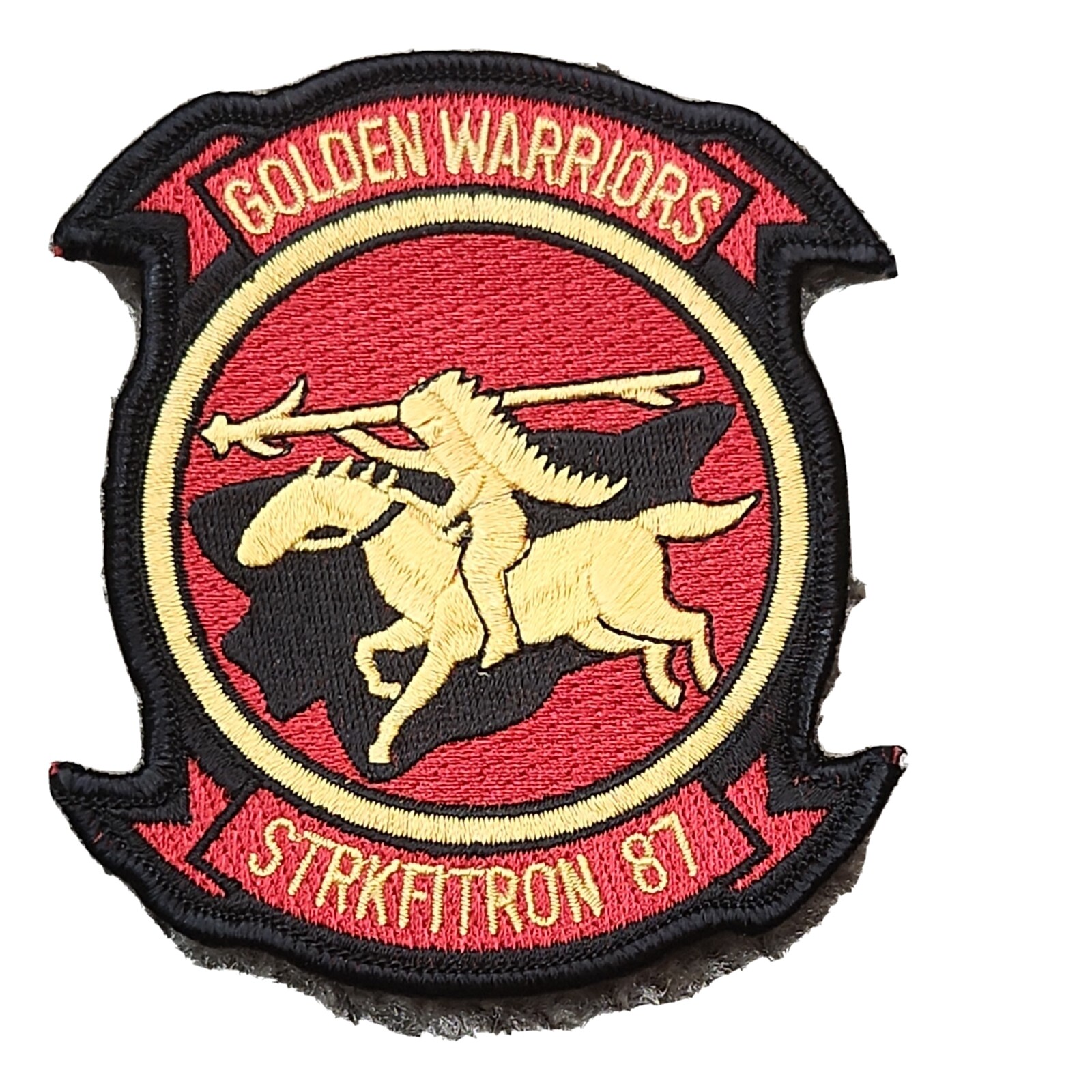 NAVY VFA-87 GOLDEN WARRIORS  EMBROIDERED PATCH