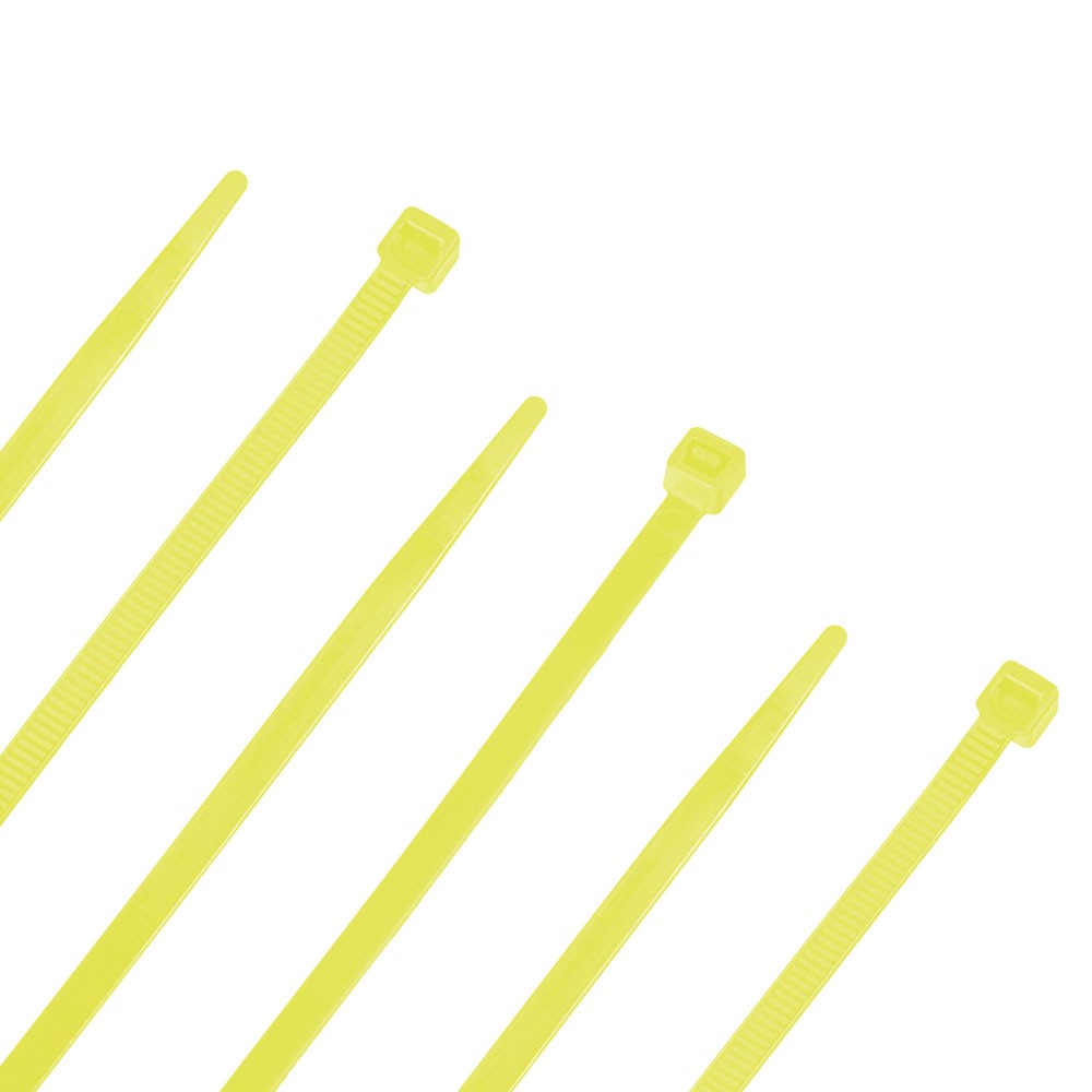 NavePoint 20 Inch Nylon Yellow Cable Ties 50 Lbs  100 Pack