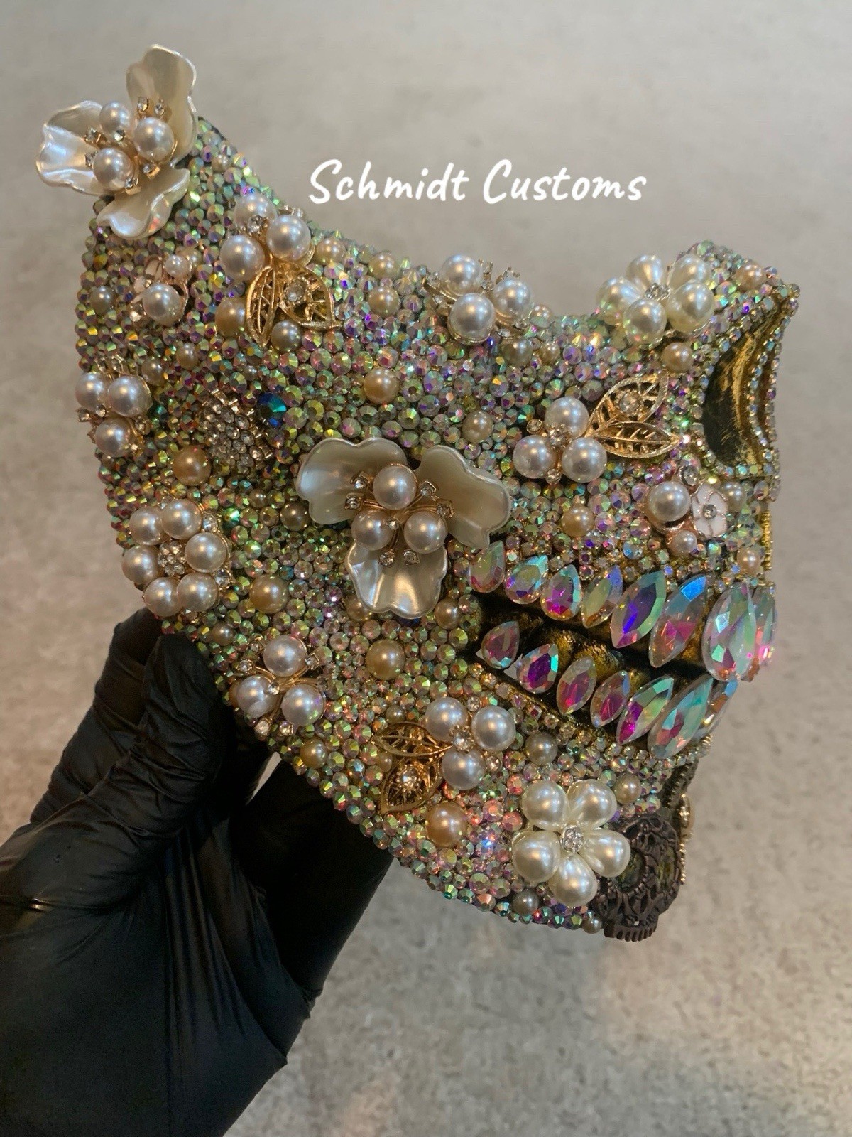 Royal Gears Rhinestone Mask