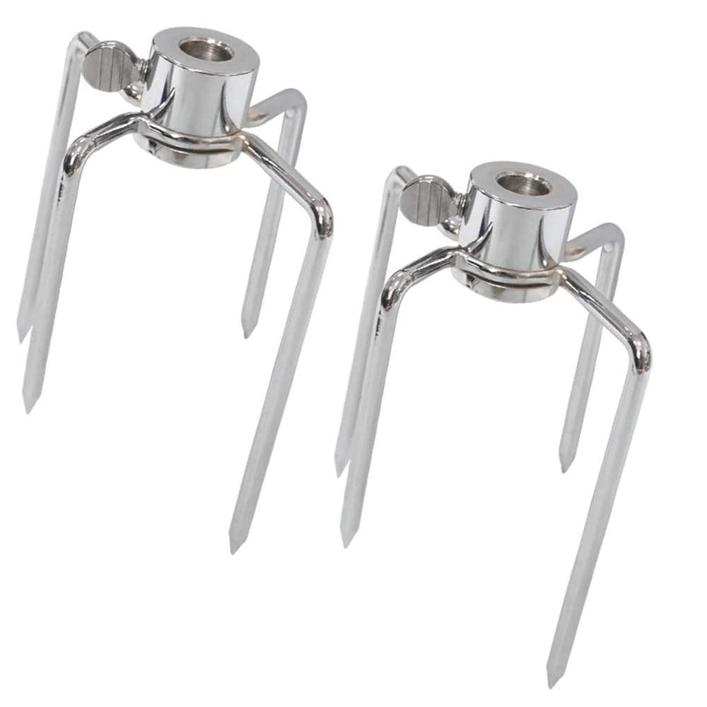 Stainless Steel 304 Grill Rotisserie Meat Forks Set(1-Pair)- Fits 5/16" Squar...