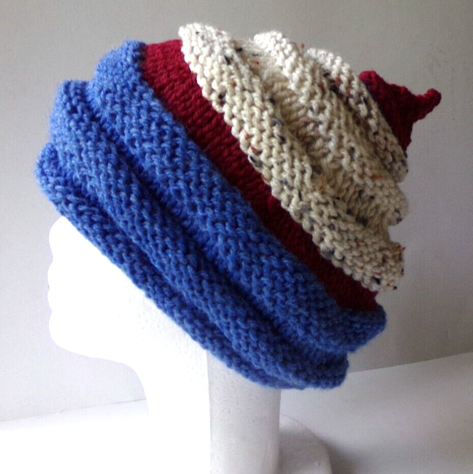 CROCHETED  SLOUCHY, SLOUCHIE,  BEANIE, RASTA,  SC88CR    h88cr