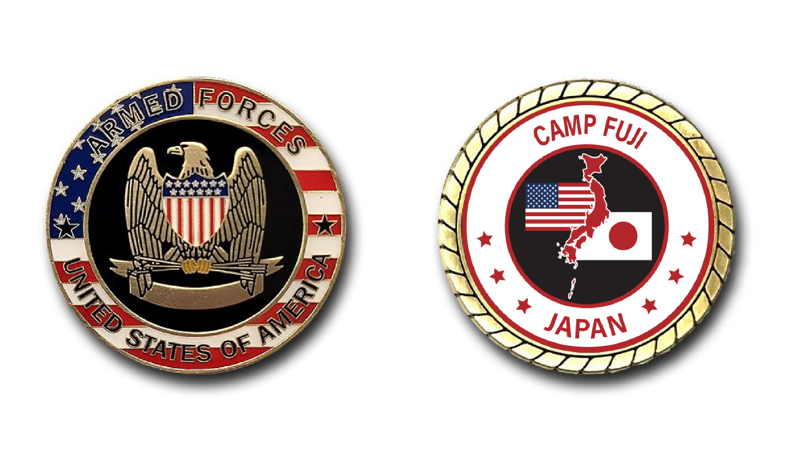 Camp Fuji Japan Duty Station Challenge Coin