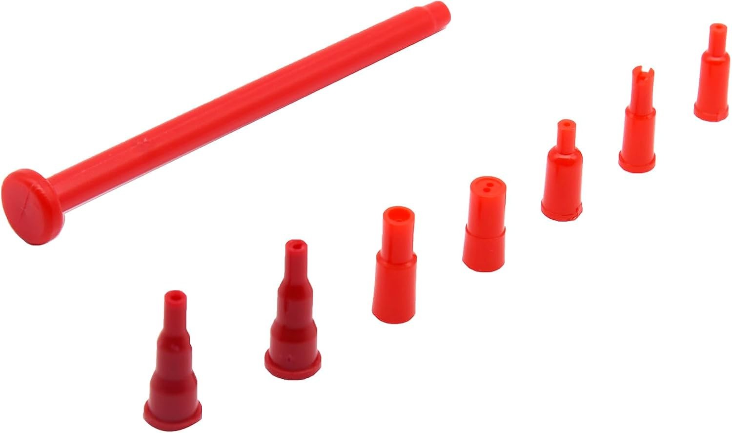 8 Pcs Butane Refill Adapter Tips Plastic Butane Nozzle Adapter (Red)