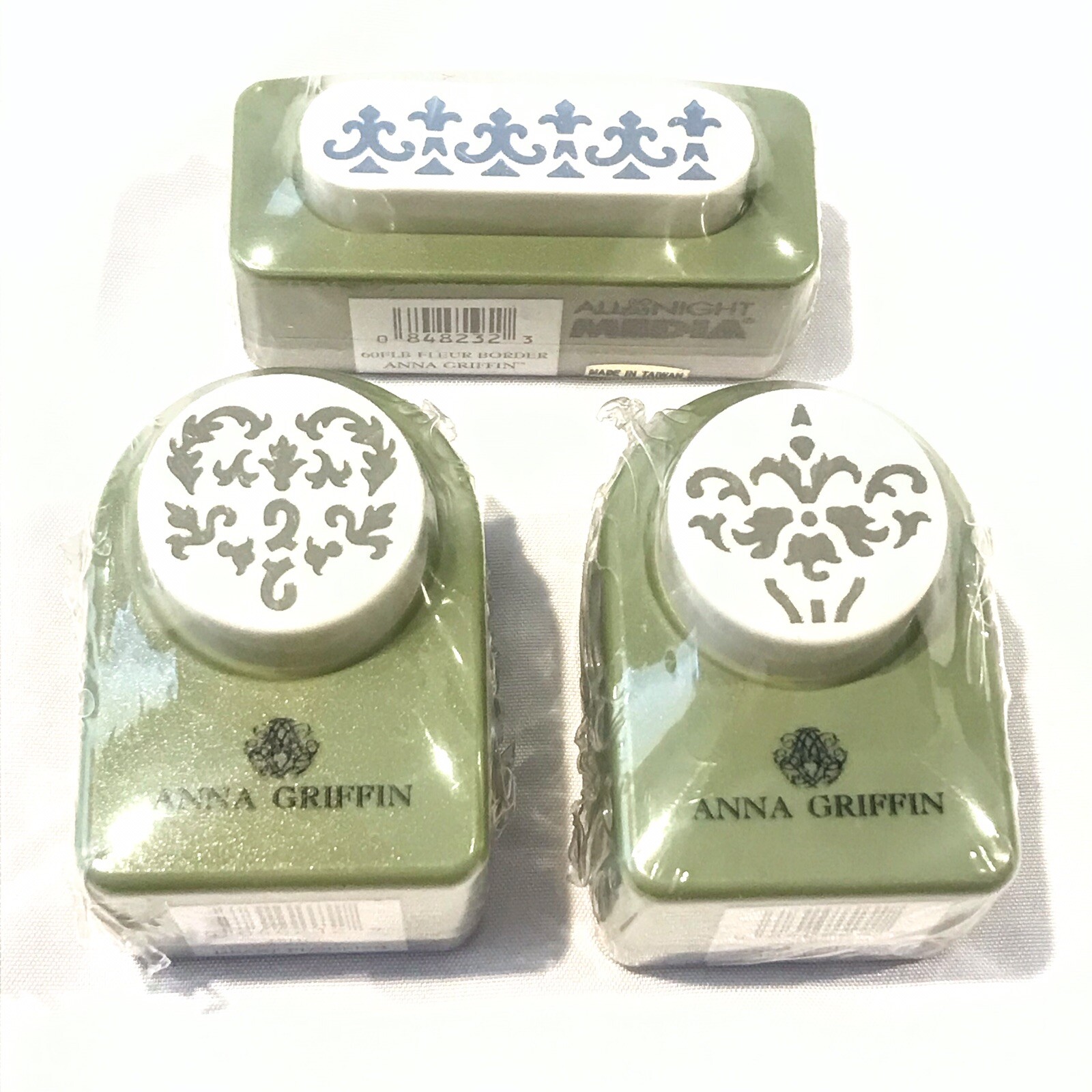 Anna Griffin Paper Punches Stationery Wedding Fancy Border Heart Stamper Lot X3
