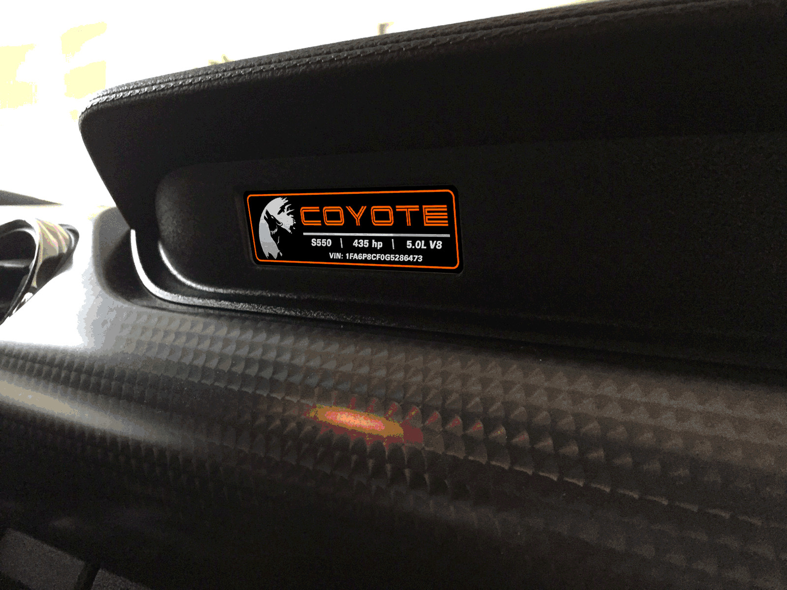 Aluminum Dash Plate [S5C] -Moon Coyote Custom (2018-2023 MUSTANG)
