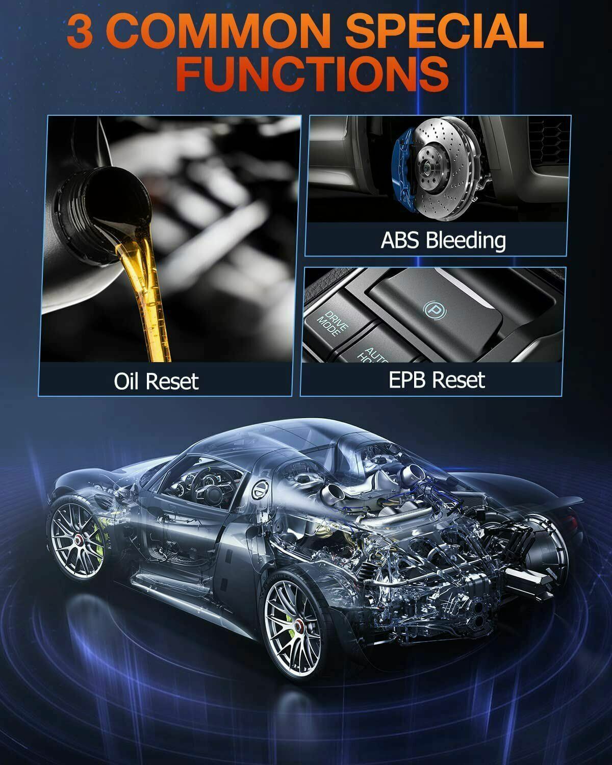 Ancel FX4000 OBD2 Full System Auto Diagnostic Tool Code Reader EPB ABS Scanner