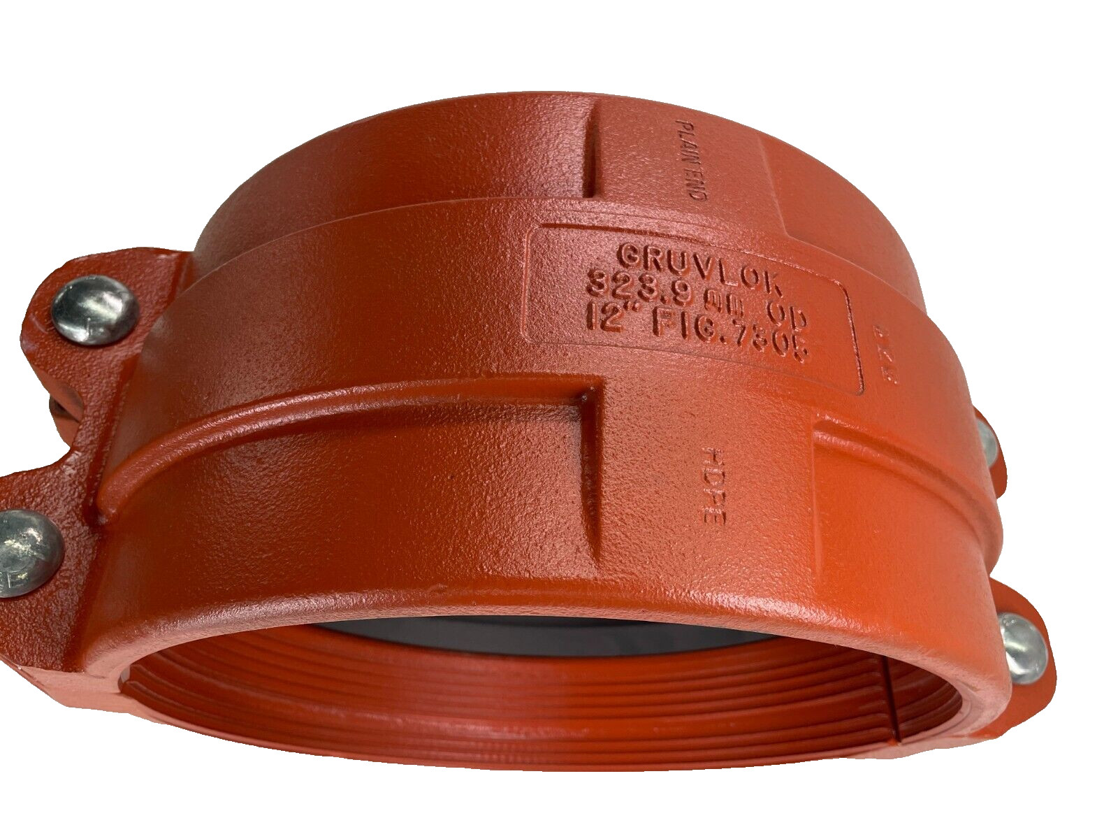 Gruvlok 12" Style 7305 HDPE Plain End Pipe Coupling Complete w/ Bolts & Gasket