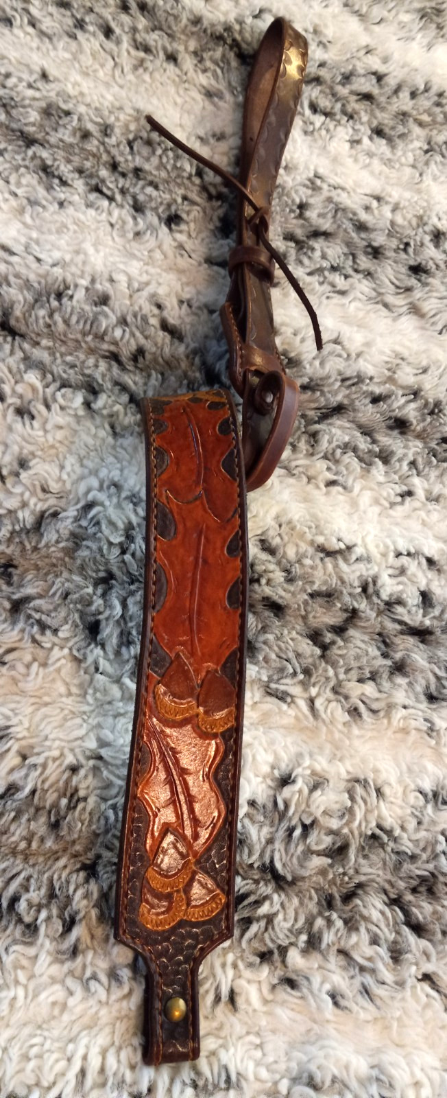100% Full grain leather handcrafted gun sling