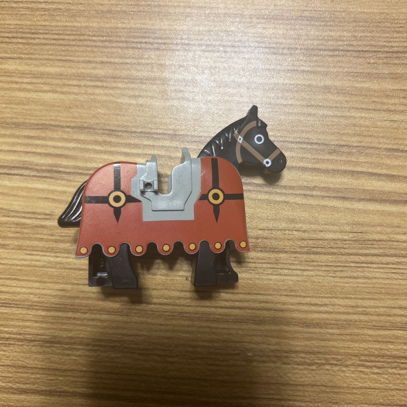 Lego - Black Horse With Barding (from Set #6047) Traitor Transport
