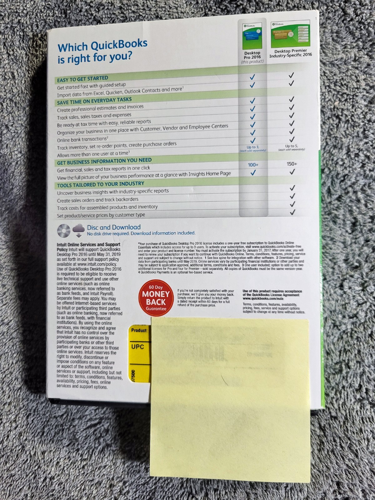 Intuit QuickBooks Pro Desktop 2016