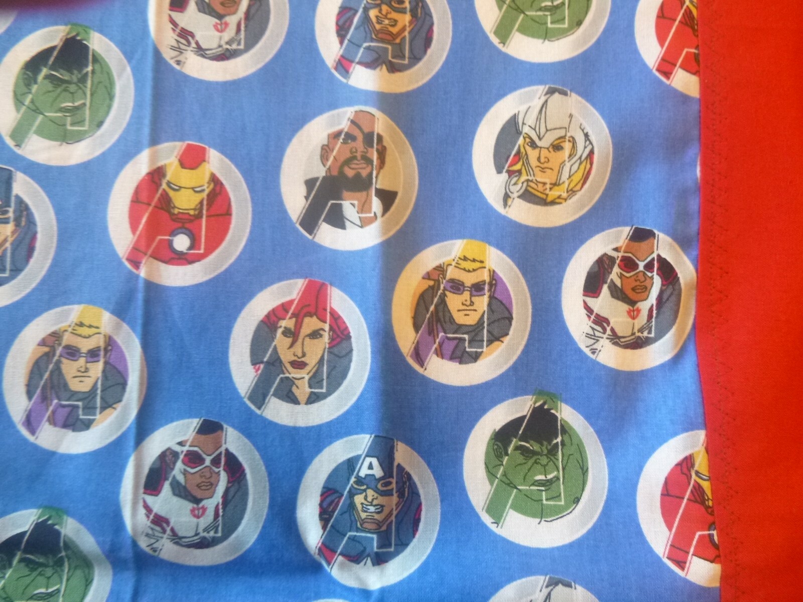 Marvel Superheroes Avengers Cotton Fabric Design standard handcraft pillowcase