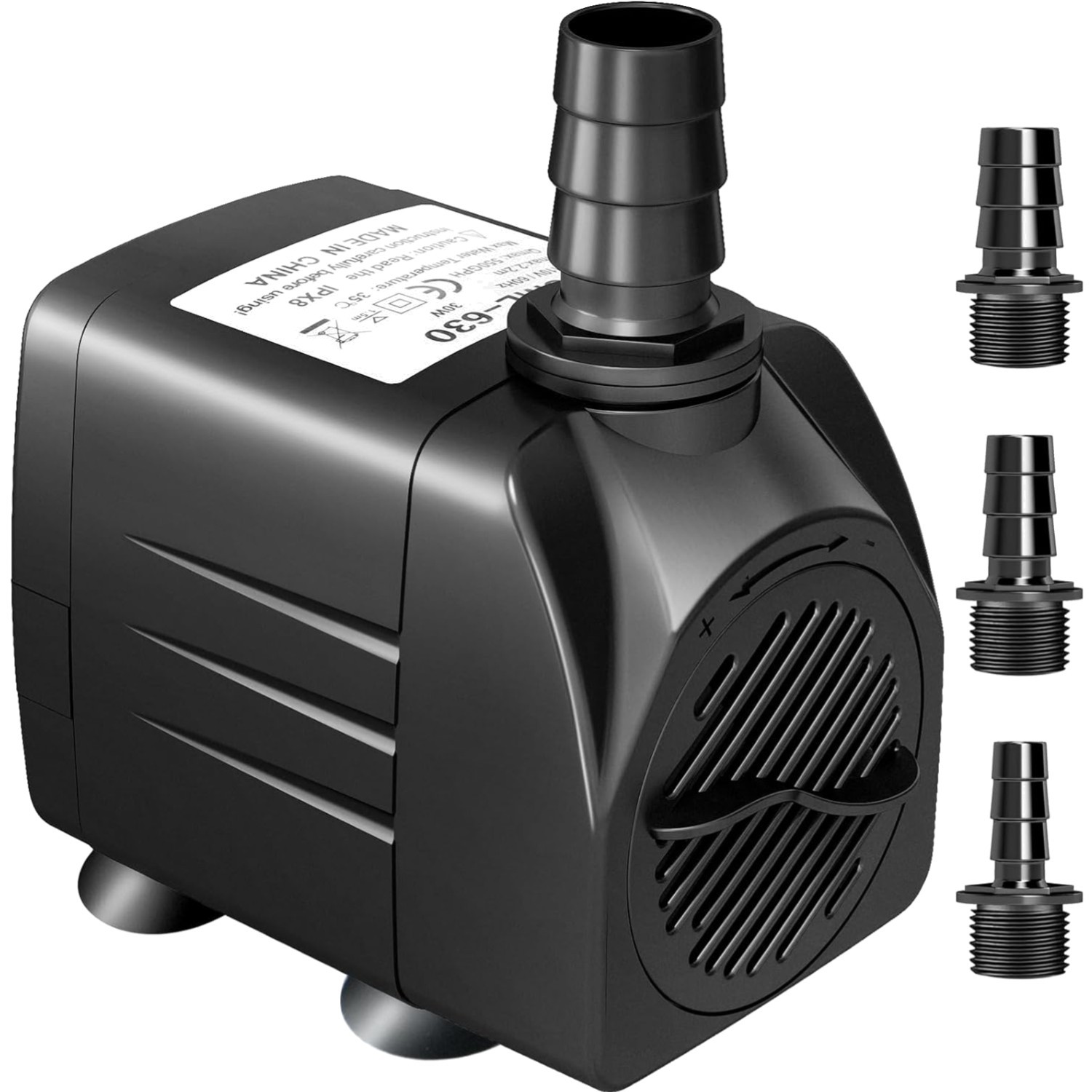 550GPH Submersible Pump 30W Fountain Water Pump, 2000L/H, with 7.2ft High Lif...