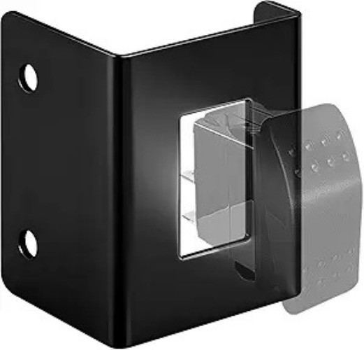 Toggle Switch Mounting Bracket for 12V Double Momentary Rocker, Fits Truck Trail