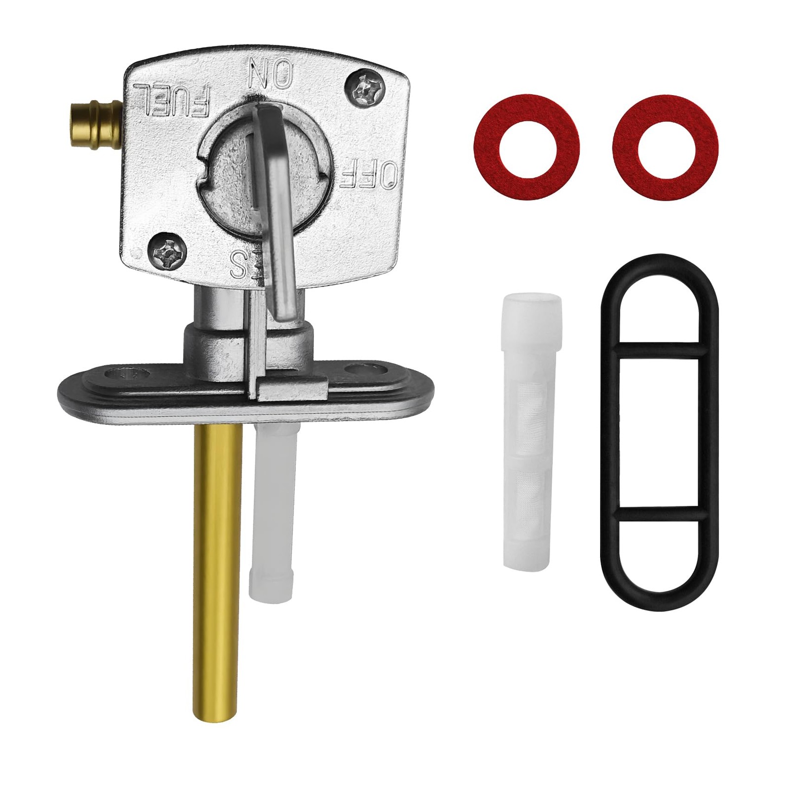 Fuel Petcock Valve, Fuel Tank Shut Off Valve Kit, Professional Motorcycle Rep...