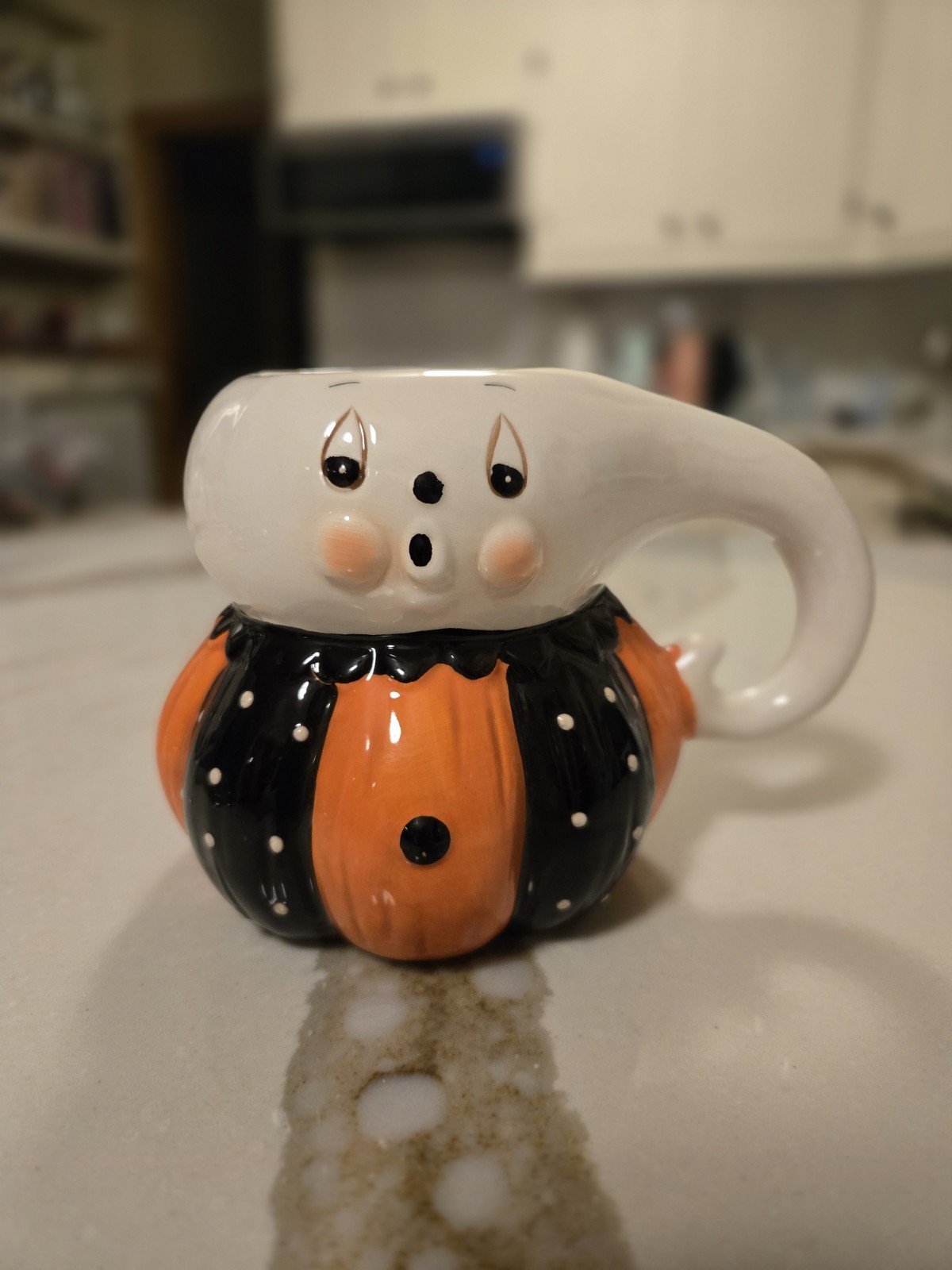 Johanna Parker Tear Drop Ghost Mug Halloween Decor