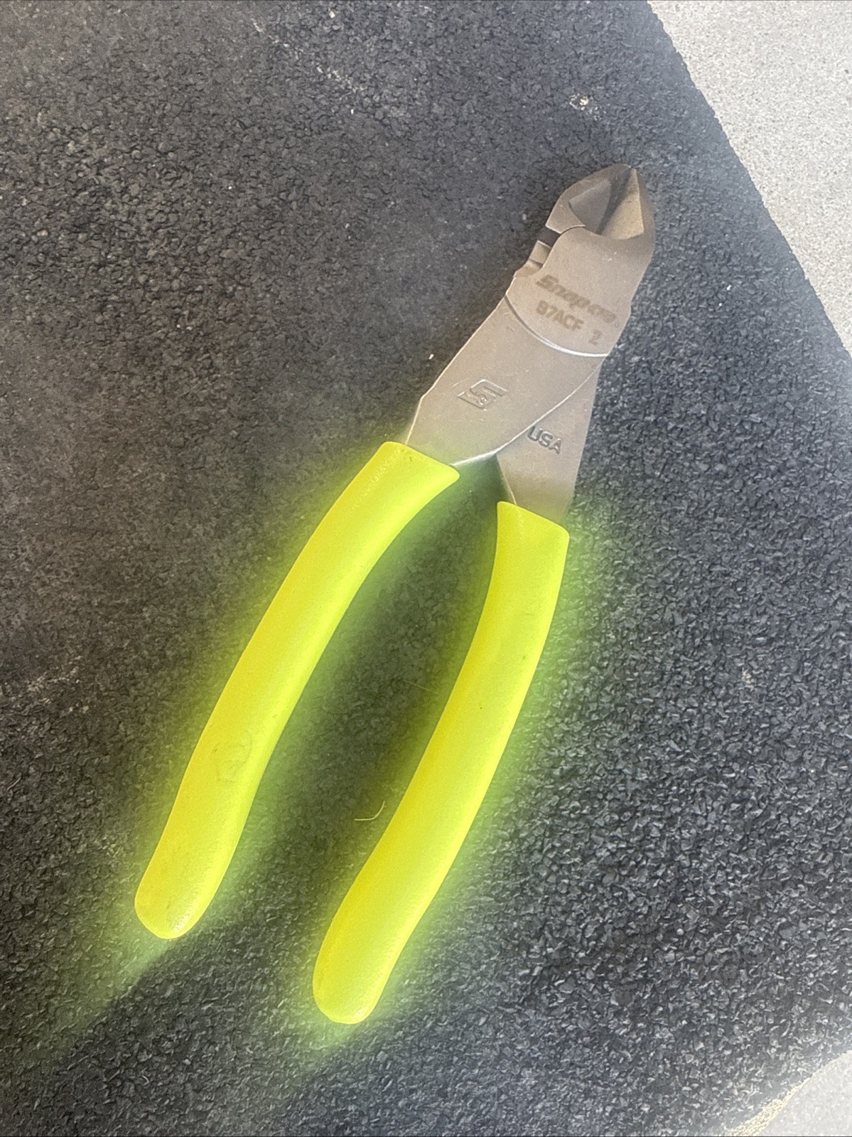 For Snap-on Tools USA NEW HI-VIZ Soft Grip 7" Diagonal Cutter Pliers 87ACFHV