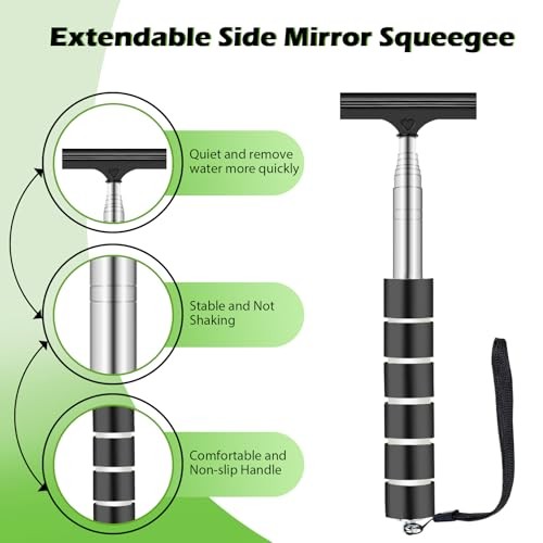 7PCS Windshield Cleaner Tool, Car Windshield Cleaner Tool+Side Mirror Squeegee