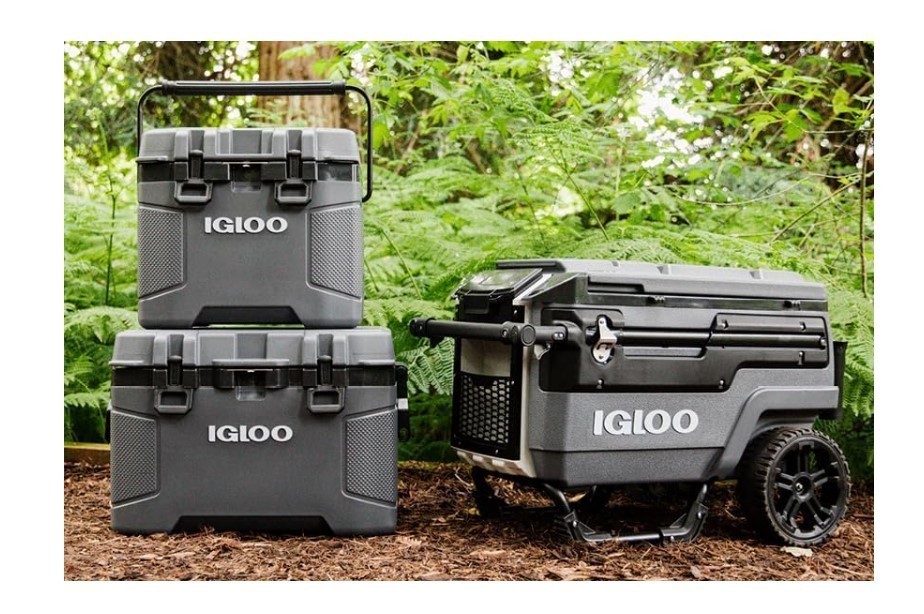 Igloo Trailmate Cooler | Insulated Hard Shell Ice Chest Carbonite