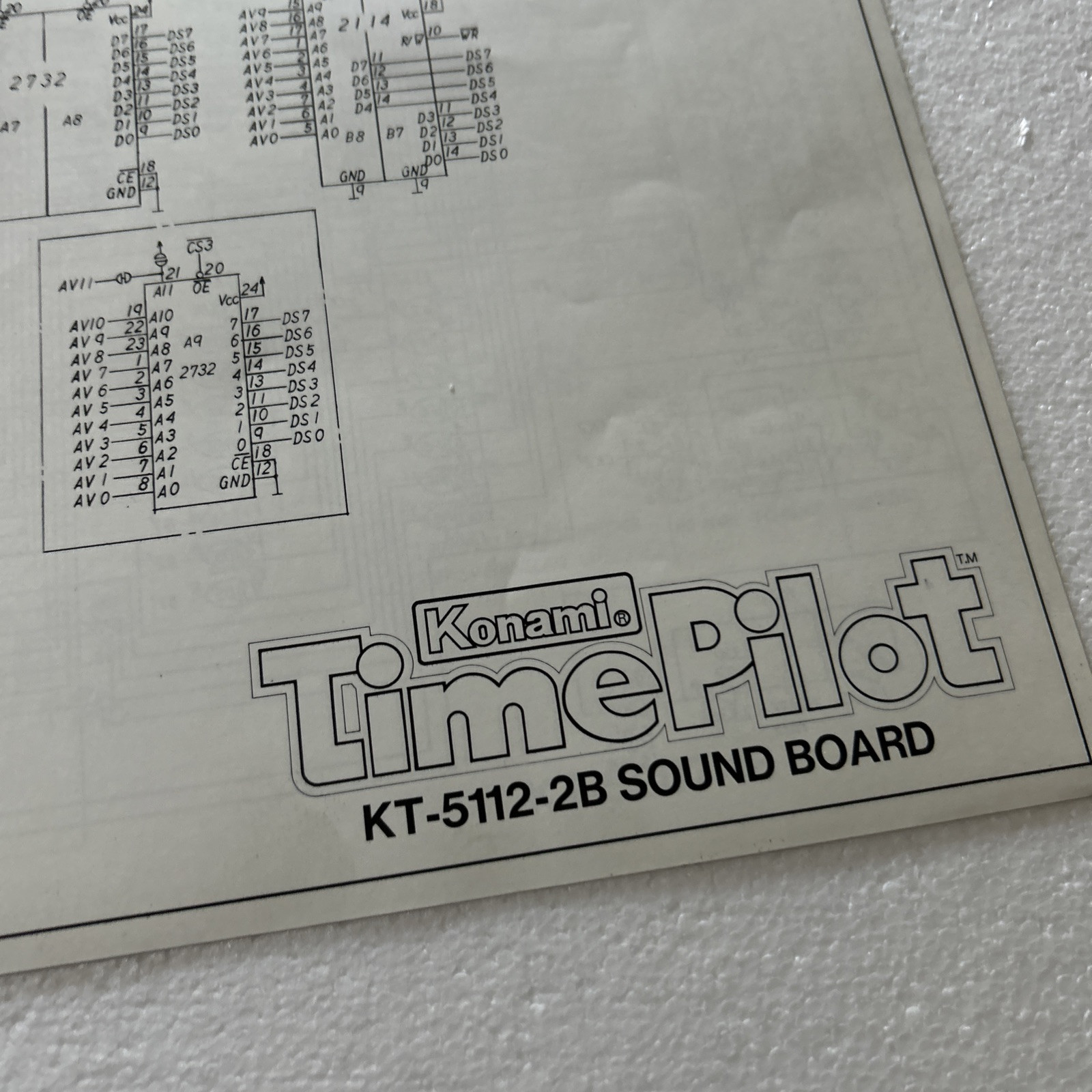 Original Factory Time Pilot CENTURI W/Schematic Arcade Video Game Manual