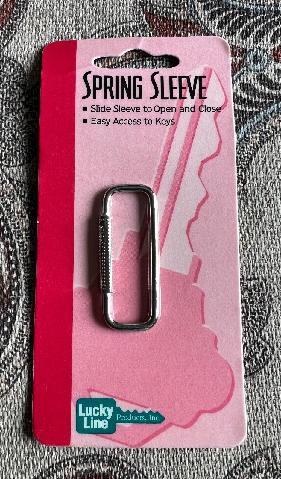 Lucky Line 70401 Spring Sleeve Key Ring 1 Per Card