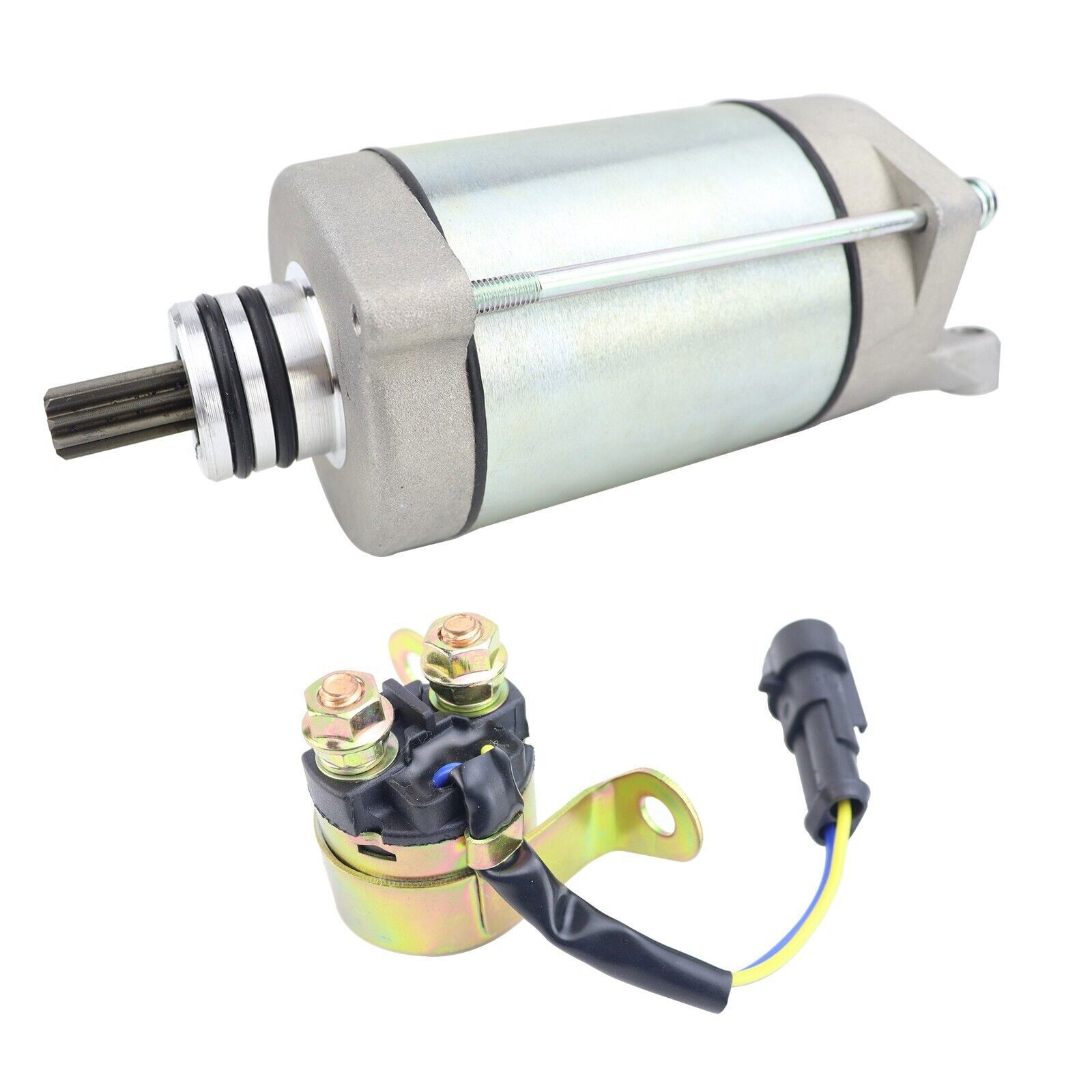 Starter Motor for Polaris RZR 800 EFI RZR S 800 2008-2014 18648 & Solenoid Relay