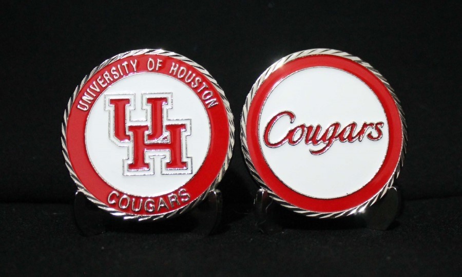 UNIVERSITY OF HOUSTON COLLEGIATE COLLEGE COLLECTIBLE CHALLENGE COIN NEW