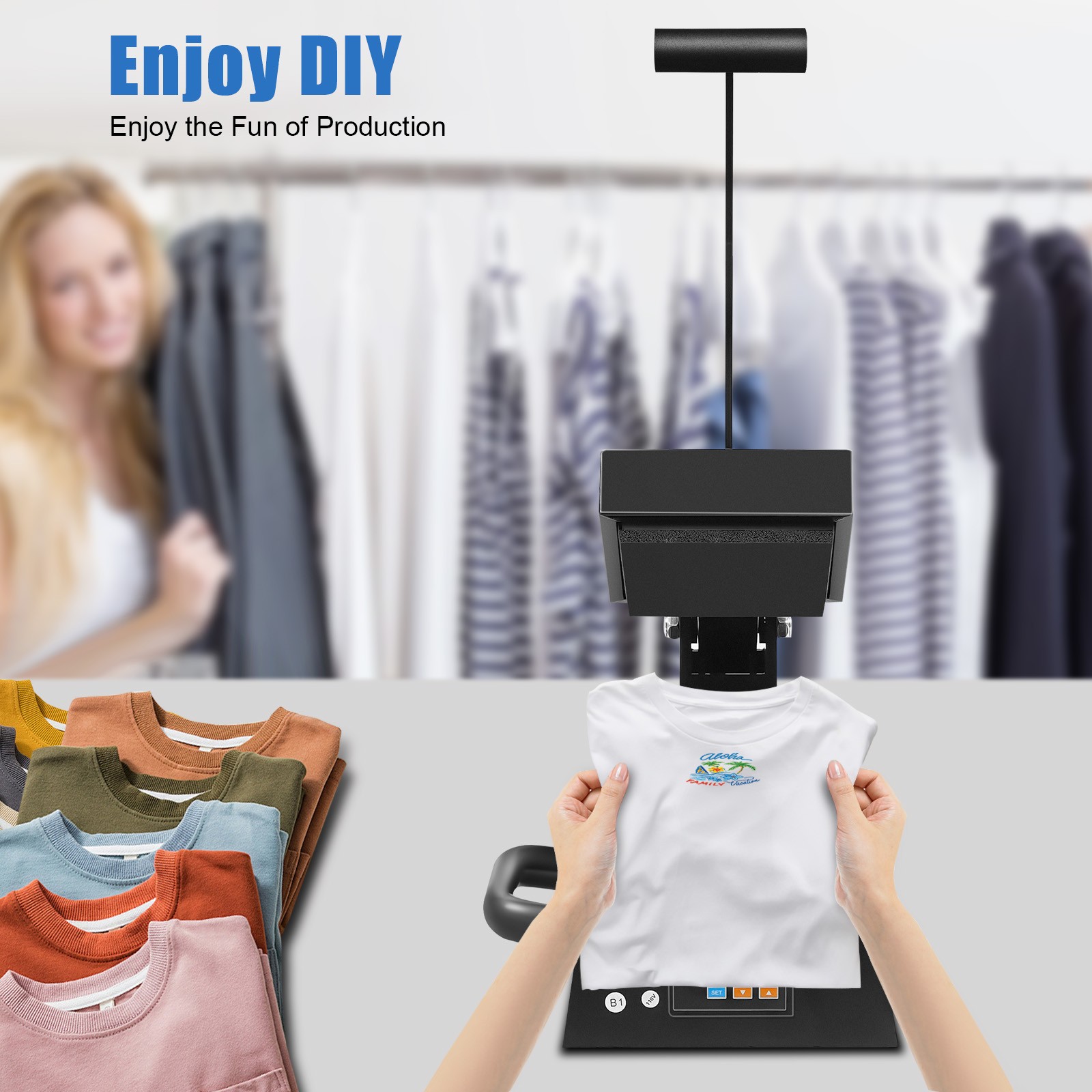 Digital Label Heat Press Machine Clothing Logo Printing for Transfer Labels New