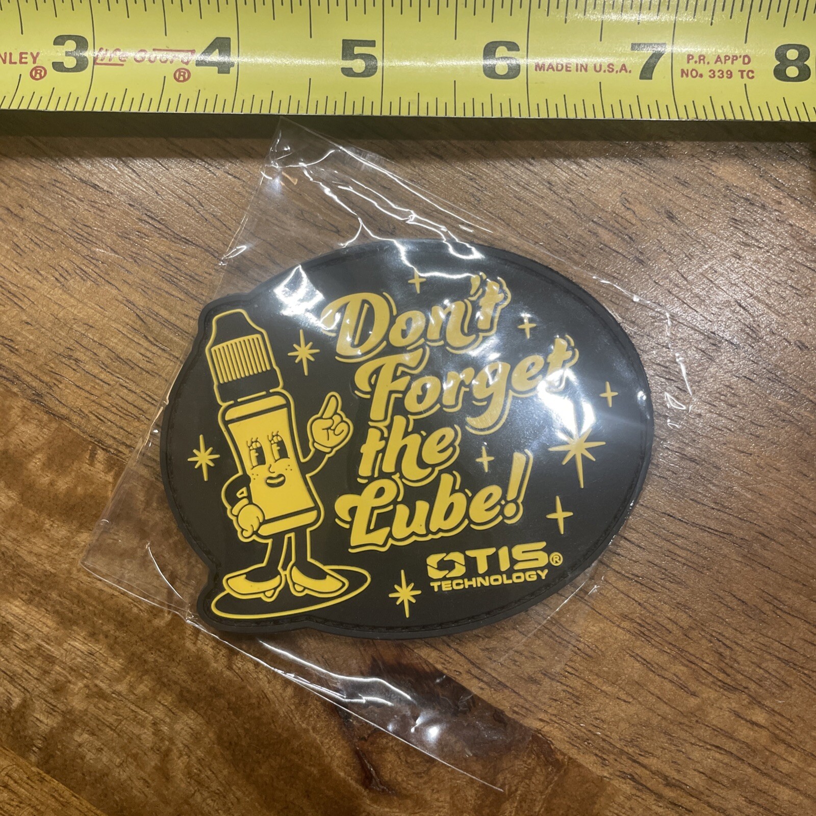 2025 SHOT Show OTIS Don’t Forget The Lube PVC patch, Hook/Loop. Free Shipping!