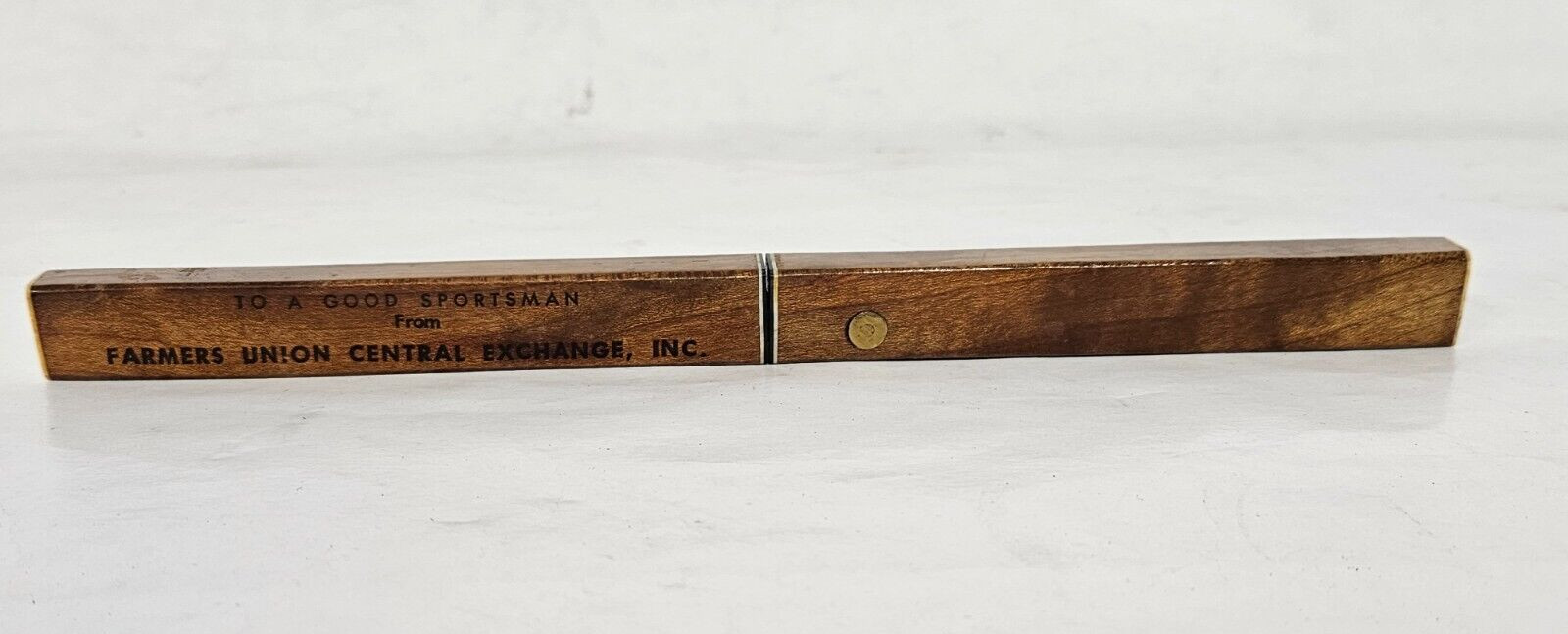Farmers Union Central Exchange Wood Floating Fishing Filet Knife~ Good Sportsman