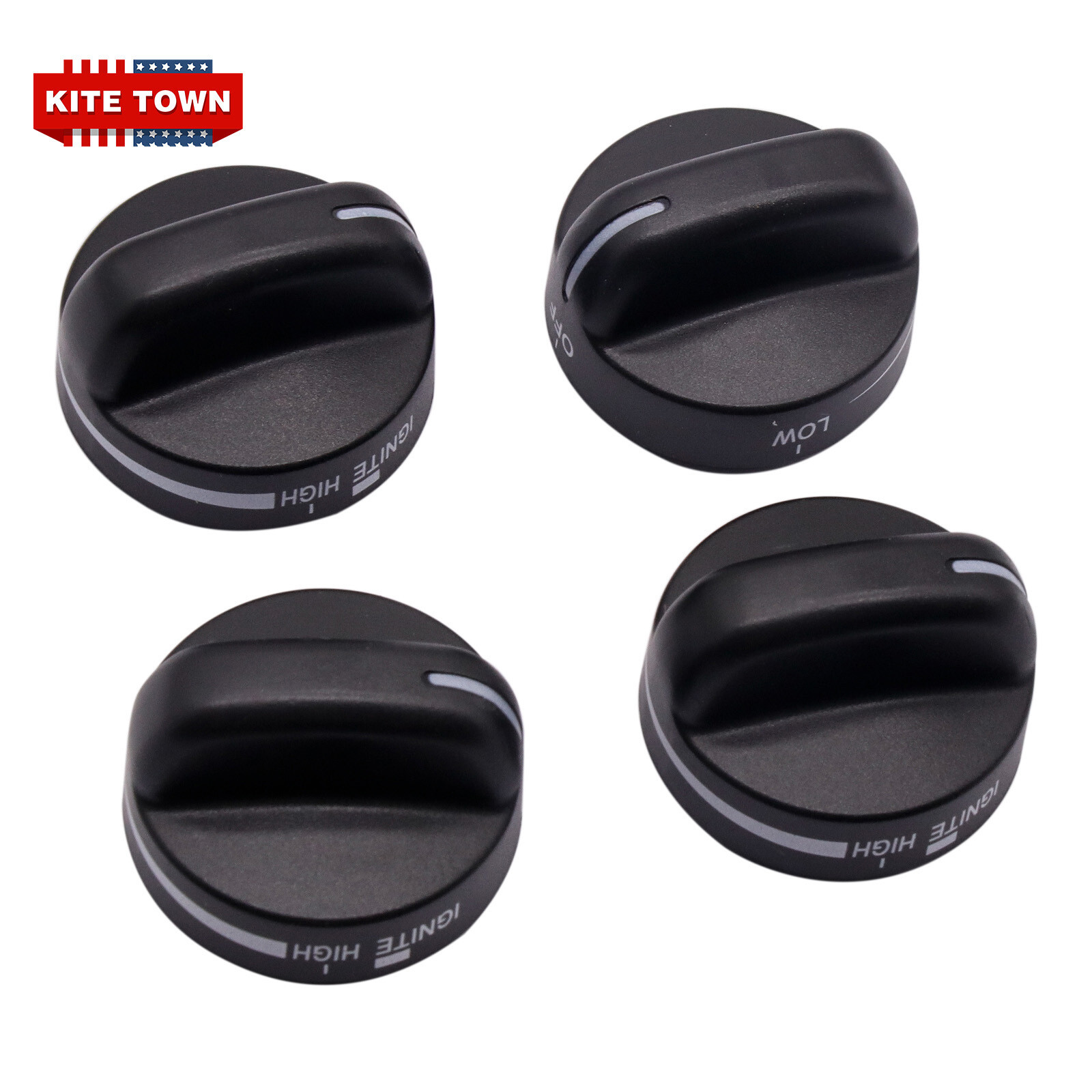4 Pcs Gas Stove Range Burner Oven Knobs For Whirlpool 8273103 Super Capacity 465