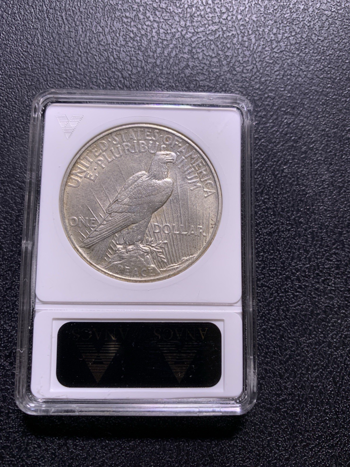 1921 Peace Dollar ANACS UNC Details Net MS60