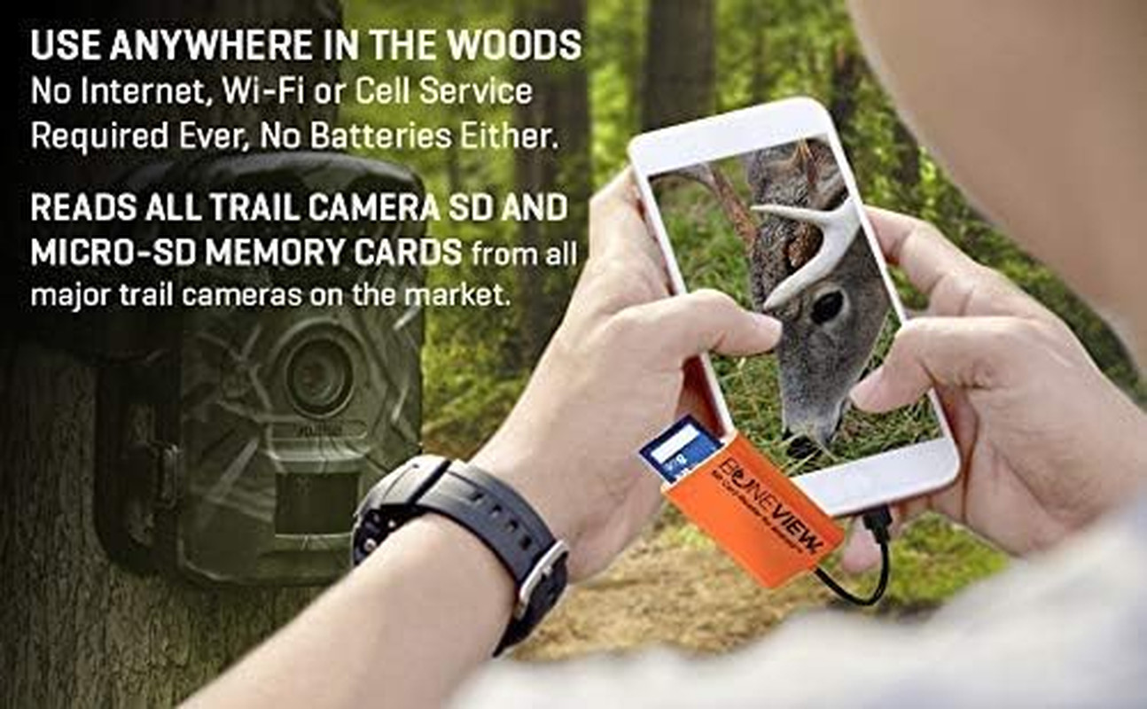 SD Card Reader for Android - Type C USB Trail Camera Viewer, Deer Hunting Access