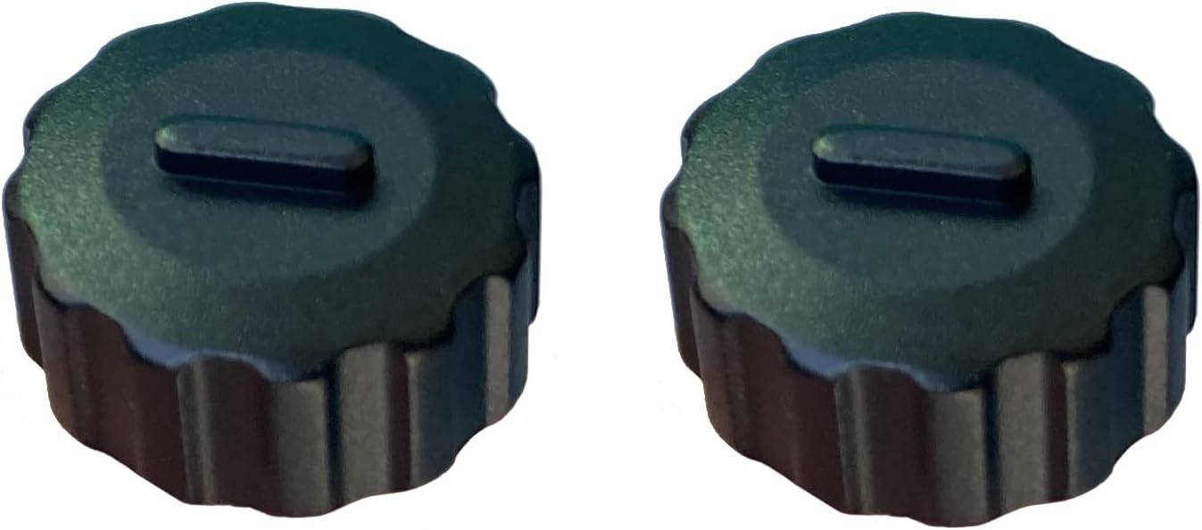 Aluminum Replacement Turret Caps for Shooting Efficiency - 2 Pack