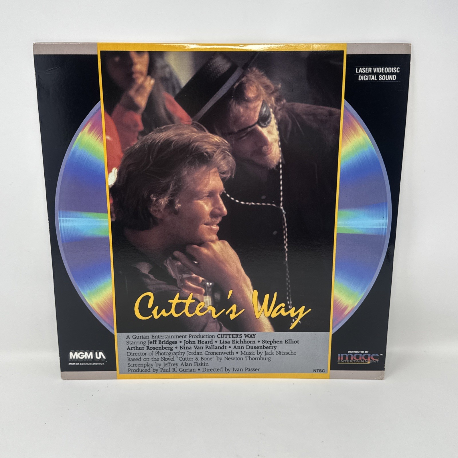 Cutter's Way 1981 Laserdisc MGM/UA Image Jeff Bridges Widescreen OOP Rare