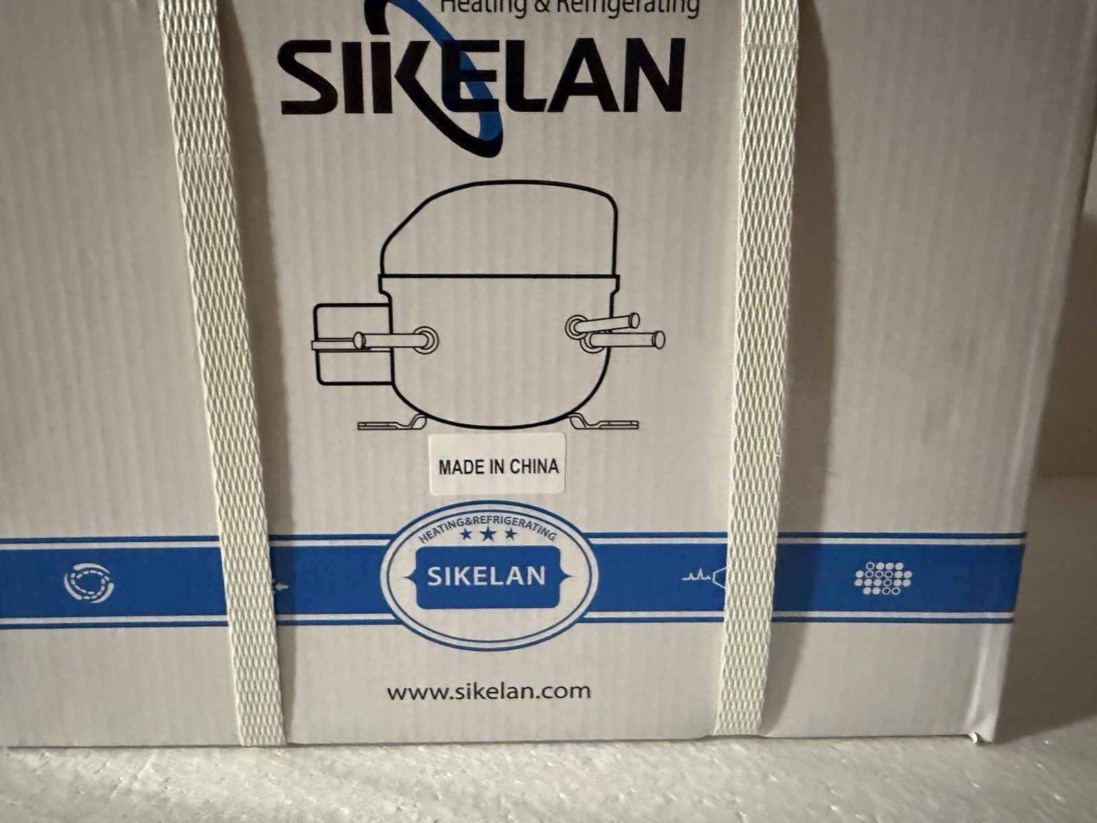SIKELAN ADW57T6 REFRIGERATION COMPRESSOR 1/4 HP 546BTU 110-120V R134A 50-60HZ