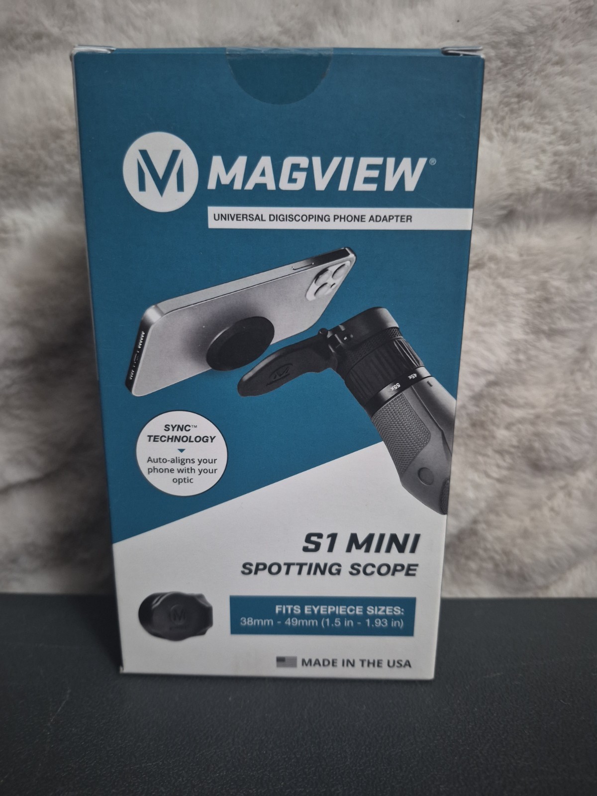 Magview S1 Mini SYNC Magnetic Spotting Scope Adapter, 38mm - 49mm