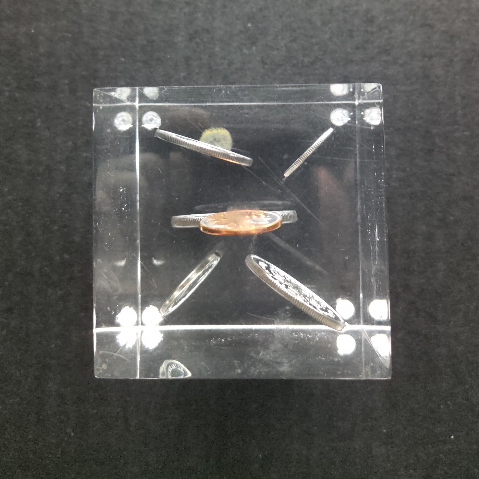 Acrylic Cube Coins Canada 1969