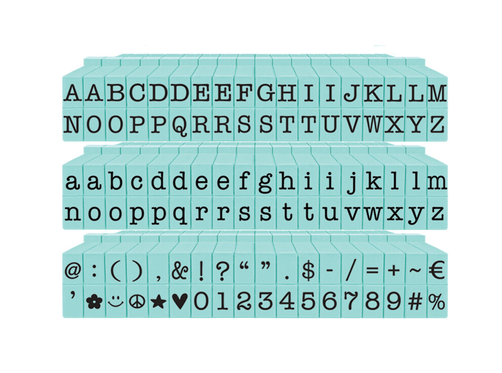 Alphabet - Attachable - Letters Small 108 Piece American Typewriter PEGZ Bundle