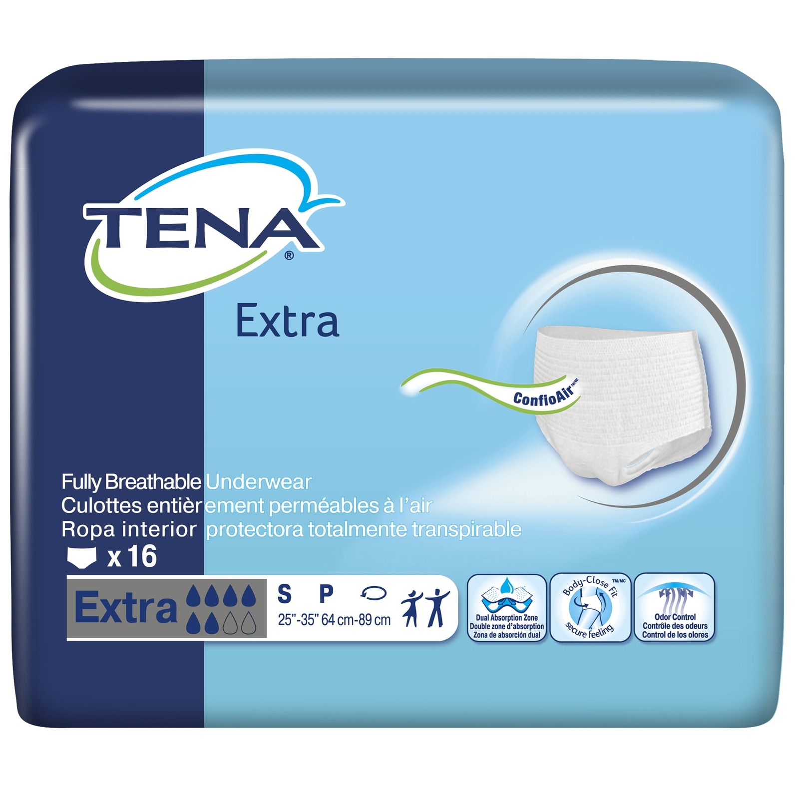 TENA Disposable Underwear Small Ultimate-Extra 64 Ct